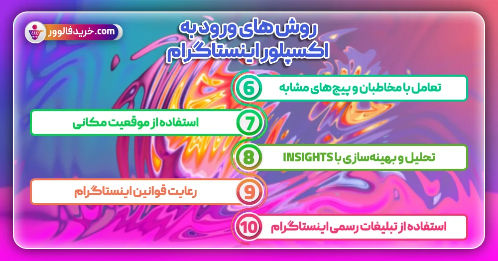 روش های ورود به اکسپلور اینستاگرام2